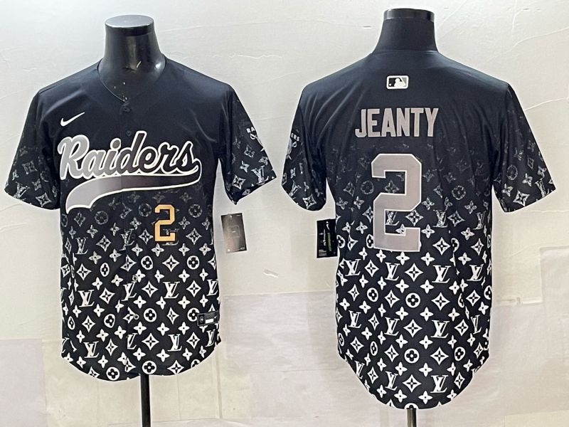 Men 2025 Nike Oakland Raiders #2 Jeanty Black Limited NFL Jersey style 004->oakland raiders->NFL Jersey